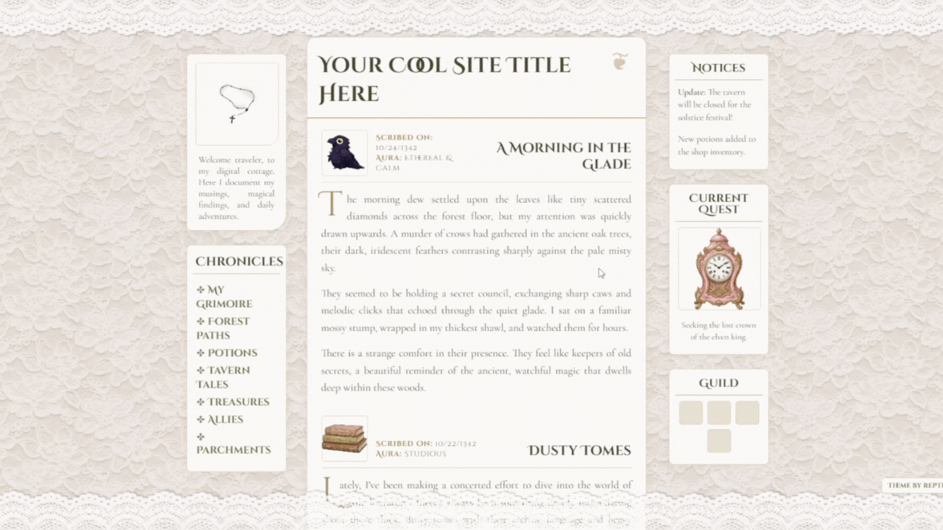 Ethereal Medieval Journal Preview
