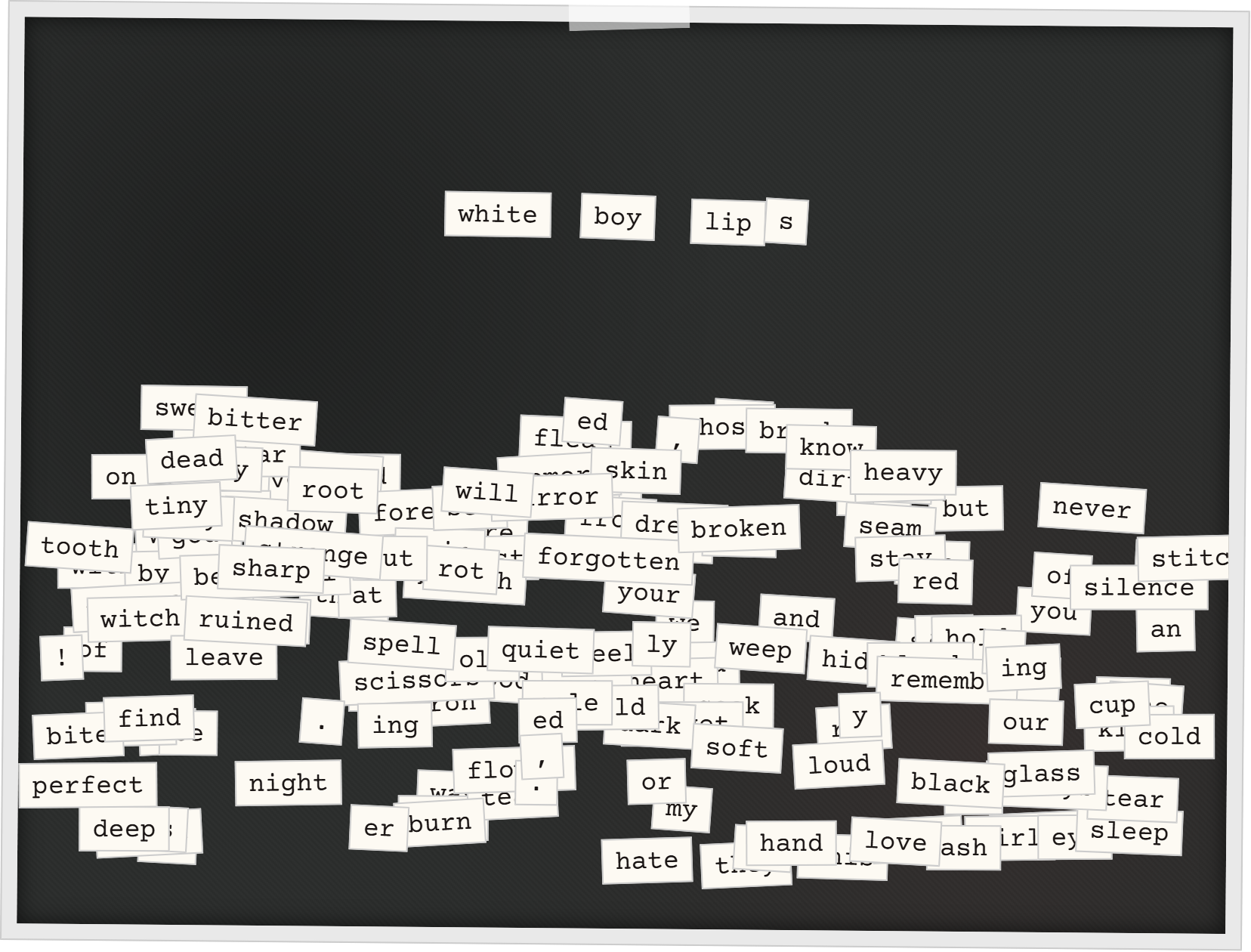 Fridge Poetry